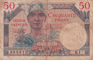 50 francs Trésor Français type 1947