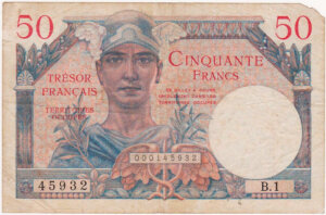 50 francs Trésor Français type 1947