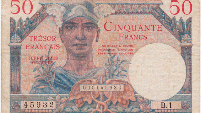 50 francs Trésor Français type 1947