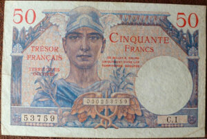 50 francs Trésor Français type 1947