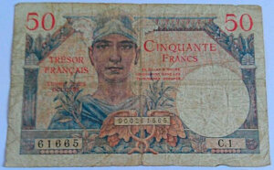 50 francs Trésor Français type 1947