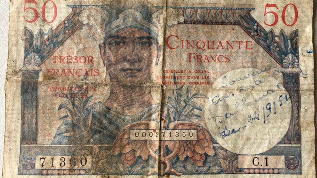 50 francs Trésor Français type 1947