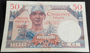 50 francs Trésor Français type 1947