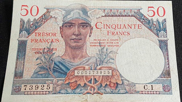 50 francs Trésor Français type 1947