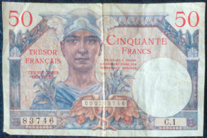 50 francs Trésor Français type 1947