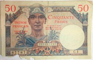 50 francs Trésor Français type 1947