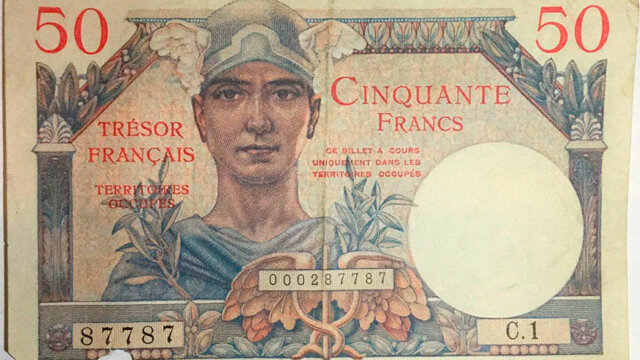 50 francs Trésor Français type 1947