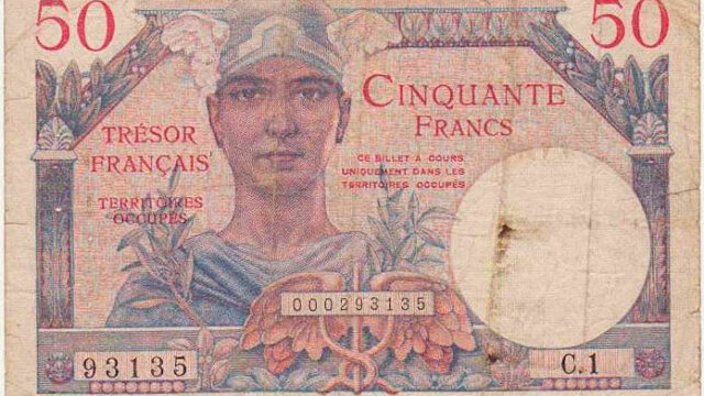 50 francs Trésor Français type 1947