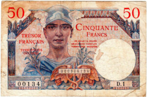 50 francs Trésor Français type 1947