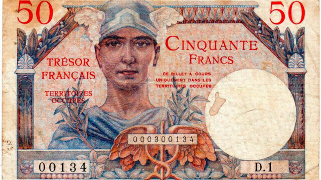 50 francs Trésor Français type 1947