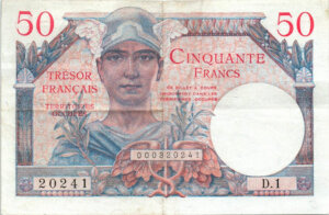 50 francs Trésor Français type 1947