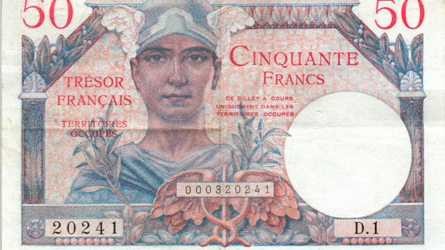 50 francs Trésor Français type 1947