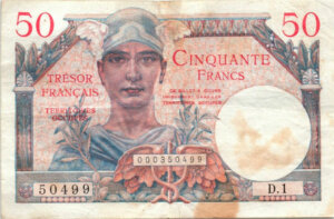 50 francs Trésor Français type 1947