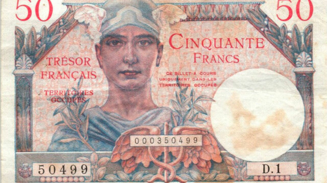 50 francs Trésor Français type 1947