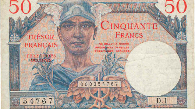 50 francs Trésor Français type 1947