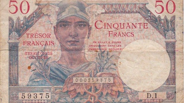 50 francs Trésor Français type 1947