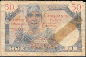 50 francs Trésor Français type 1947