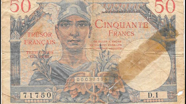 50 francs Trésor Français type 1947