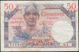 50 francs Trésor Français type 1947