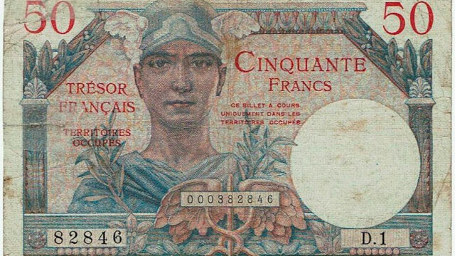 50 francs Trésor Français type 1947