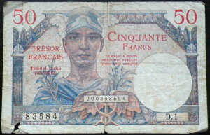 50 francs Trésor Français type 1947