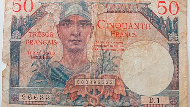 50 francs Trésor Français type 1947