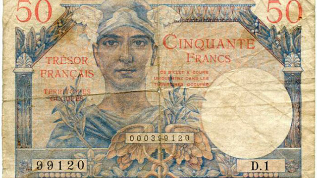 50 francs Trésor Français type 1947