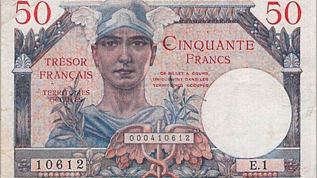 50 francs Trésor Français type 1947