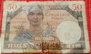 50 francs Trésor Français type 1947