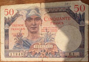 50 francs Trésor Français type 1947