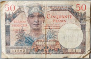 50 francs Trésor Français type 1947