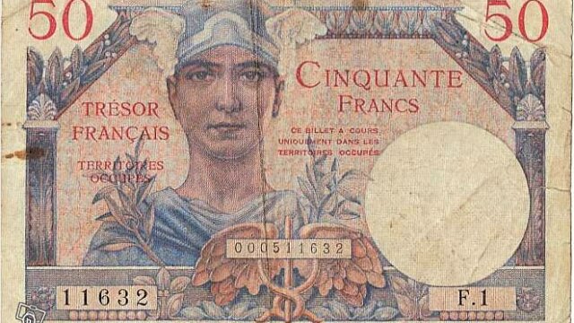 50 francs Trésor Français type 1947