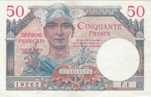 50 francs Trésor Français type 1947