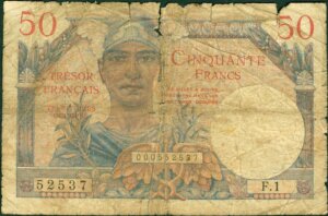 50 francs Trésor Français type 1947