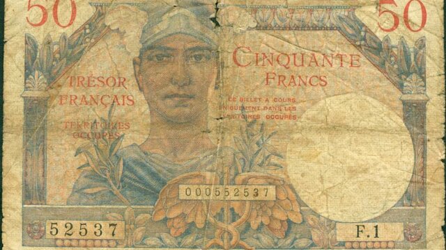 50 francs Trésor Français type 1947