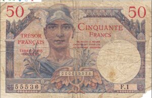 50 francs Trésor Français type 1947