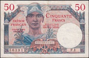 50 francs Trésor Français type 1947