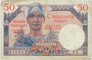 50 francs Trésor Français type 1947