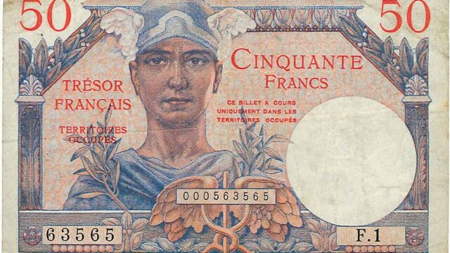 50 francs Trésor Français type 1947