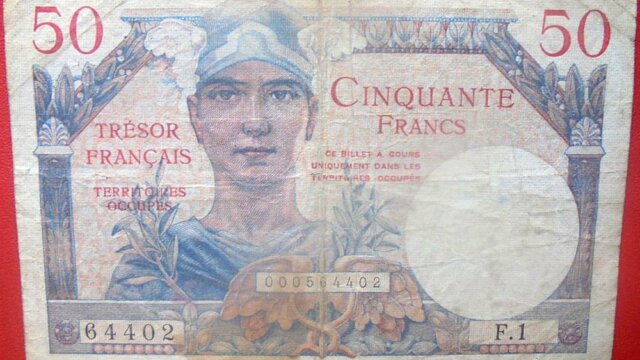 50 francs Trésor Français type 1947