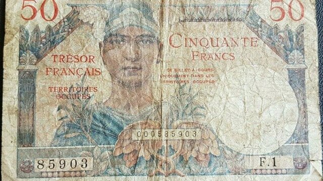 50 francs Trésor Français type 1947