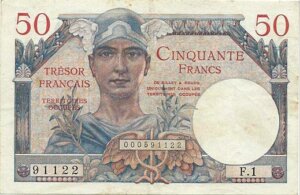 50 francs Trésor Français type 1947