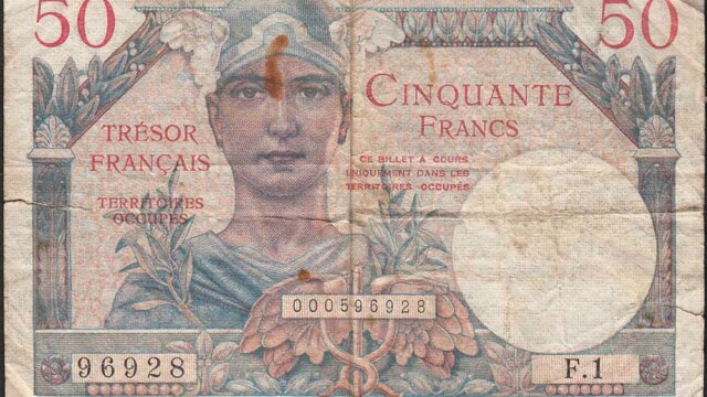 50 francs Trésor Français type 1947