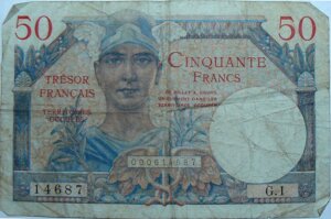 50 francs Trésor Français type 1947