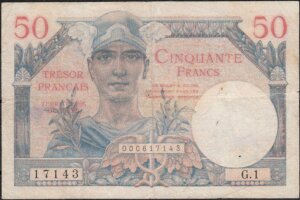 50 francs Trésor Français type 1947