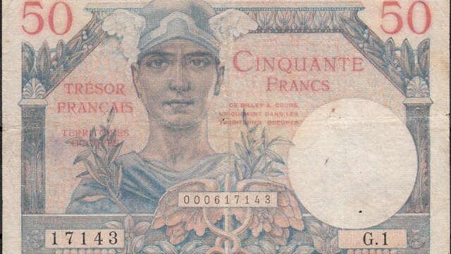 50 francs Trésor Français type 1947