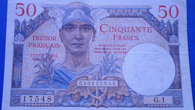 50 francs Trésor Français type 1947