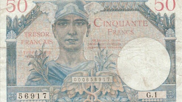 50 francs Trésor Français type 1947