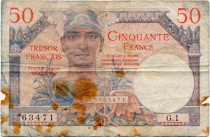 50 francs Trésor Français type 1947