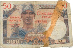 50 francs Trésor Français type 1947